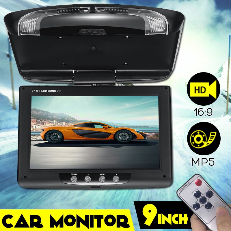 Ama Car Multimedia Video Dvd Roof Ceiling Flip Down Monitor Auto
