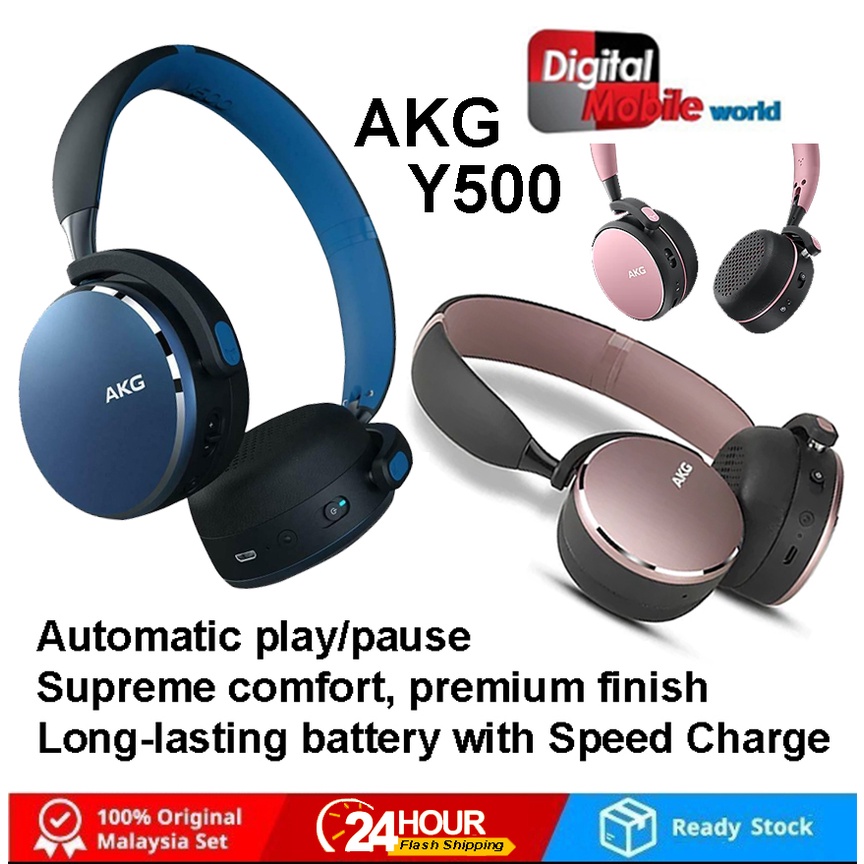Samsung AKG Y500 OnEar Foldable Wireless Bluetooth Headphones