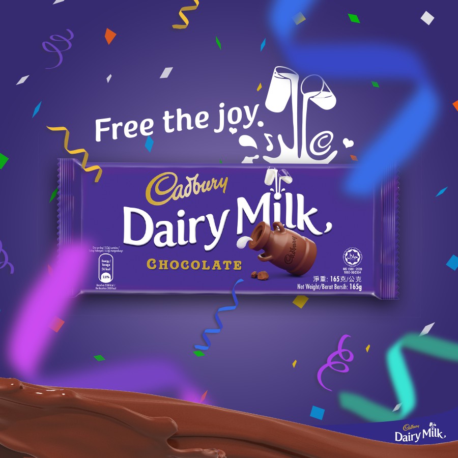 Cadbury Dairy Milk Chocolate 165g x 2 packs | Shopee Malaysia