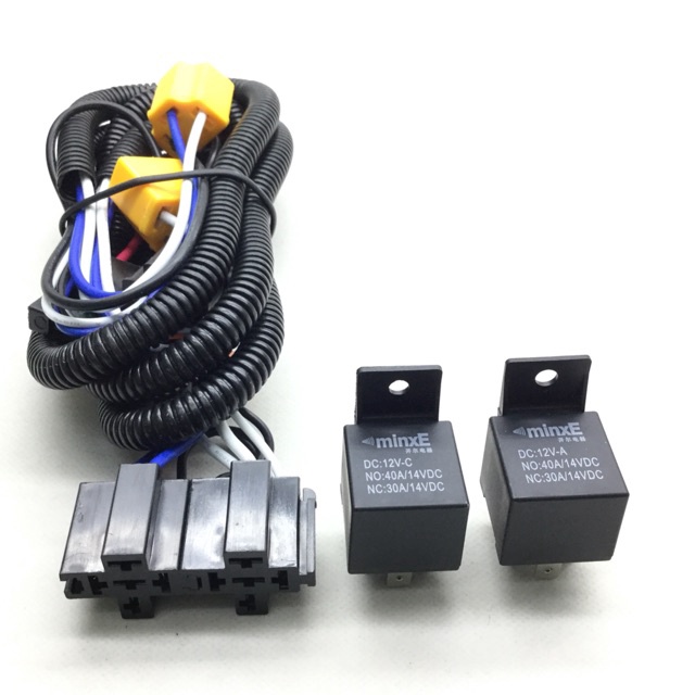 Car H4 Headlight Power Cable Set Headlamp Wire Kit Boost Up Persona