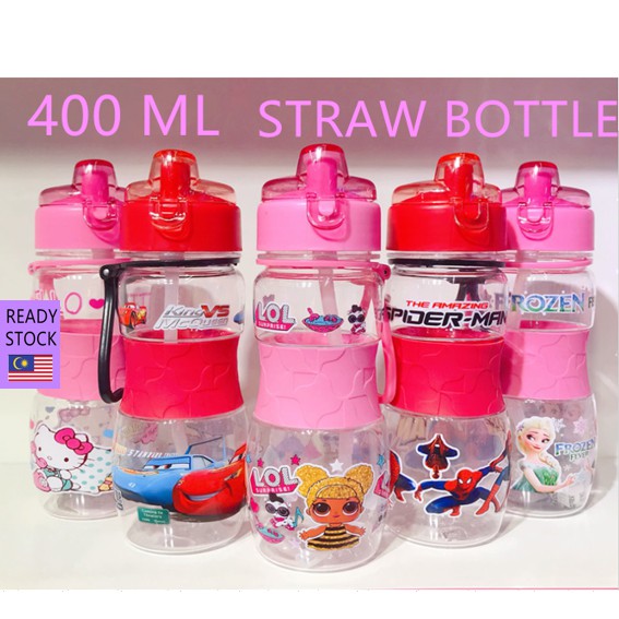Buy Ready Stock 400ml Botol Air Kanak Kanak Kids Drinking Bottle Tali Panjang Ada Tali Panjang Straw Frozen Pony Kitty Seetracker Malaysia