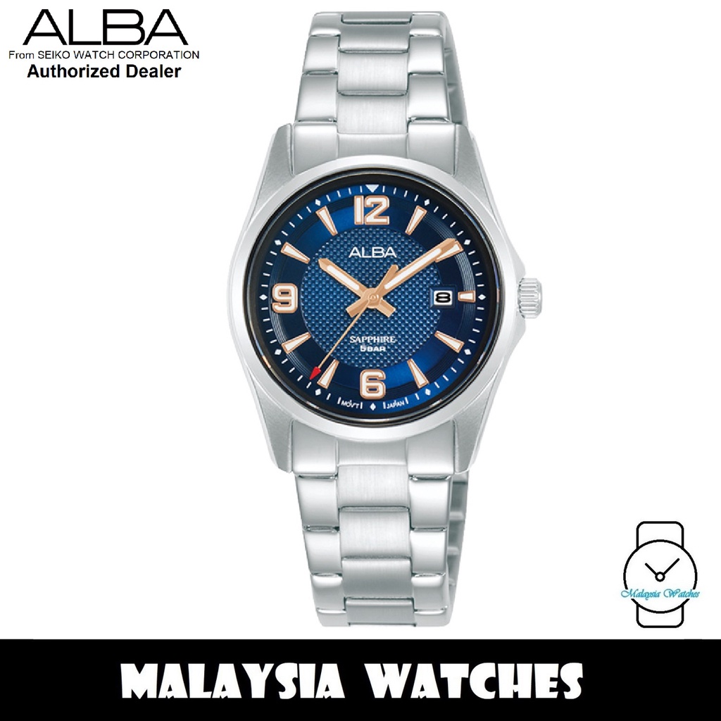 Alba AH7Z69X Prestige Blue Patterned Dial Stainless Steel Women's Watch  AH7Z69 AH7Z69X1 (from SEIKO Watch) | Shopee Malaysia