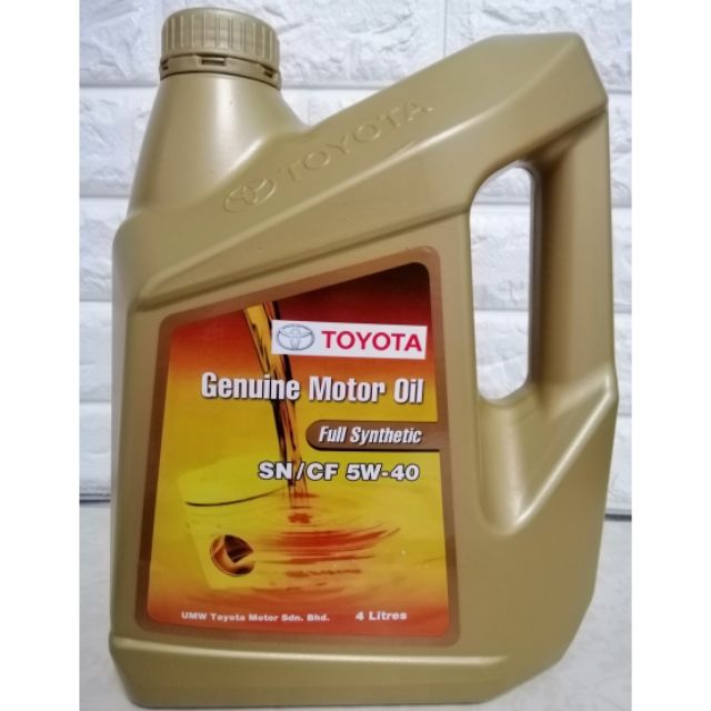 Toyota 5w40 допуски