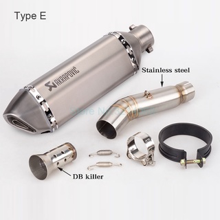 Buy Inlet 51mm Universal Motorcycle Modified Slip On Exhaust Pipe 