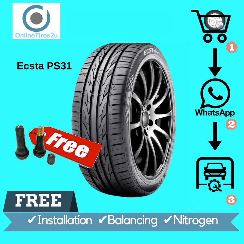 205/55R16 - Kumho Ecsta PS31 (With Installation) | Shopee Malaysia