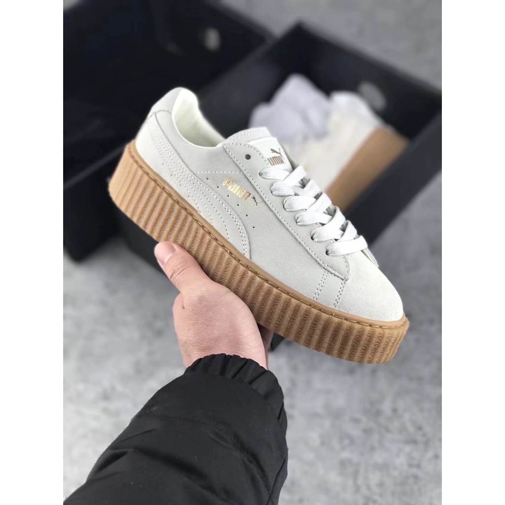 Real Picture Puma X Fenty Rihanna Creeper Grey For Women Fre Shipping 36 40 Shopee Malaysia