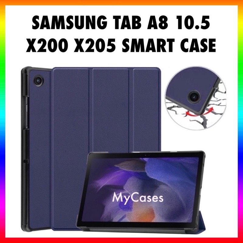 Peranti Siswa Samsung Tab A8 10.5 SM-X200 SM-X205 Smart Auto Wake-up Sleep Leather Magnetic Flip Case