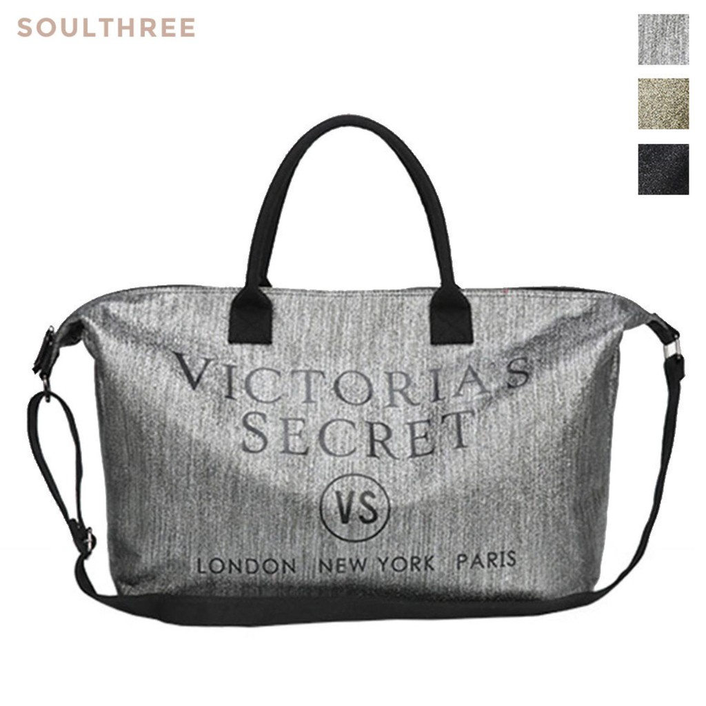 victoria's secret glitter duffle bag