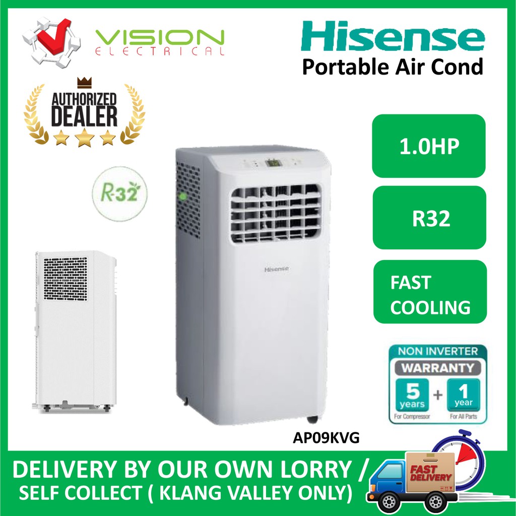 Free Delivery Basic Setup Klang Valley Hisense 10hp R32 Portable Air Conditioner Aircond 8929