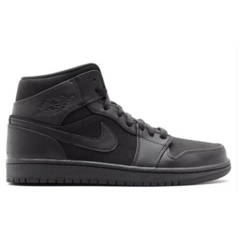 jordan 1 triple black mid