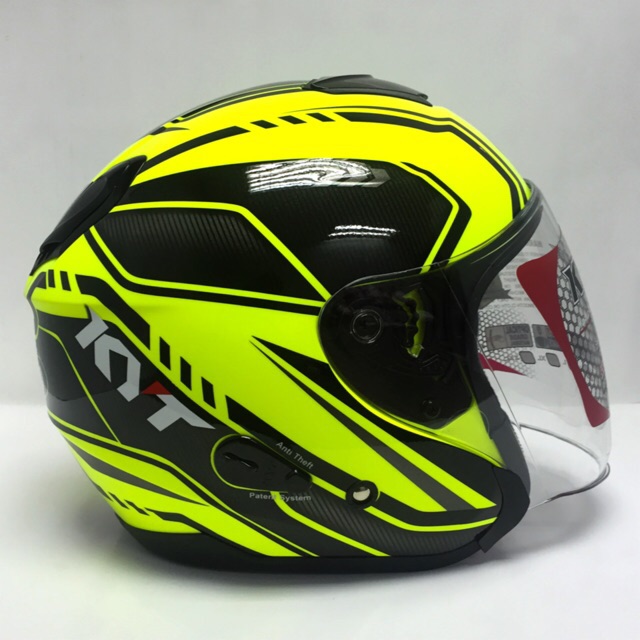 KYT Super Fluo Kyoto Single Visor | Shopee Malaysia