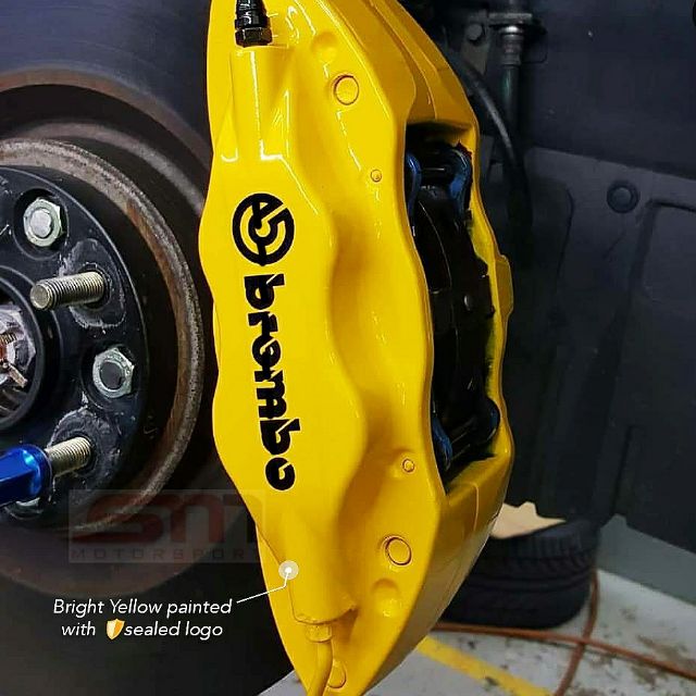 Brembo Yellow Brake Caliper Painting Refurbish Service Shopee Malaysia