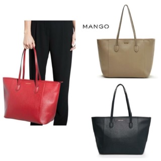 black tote bag mango