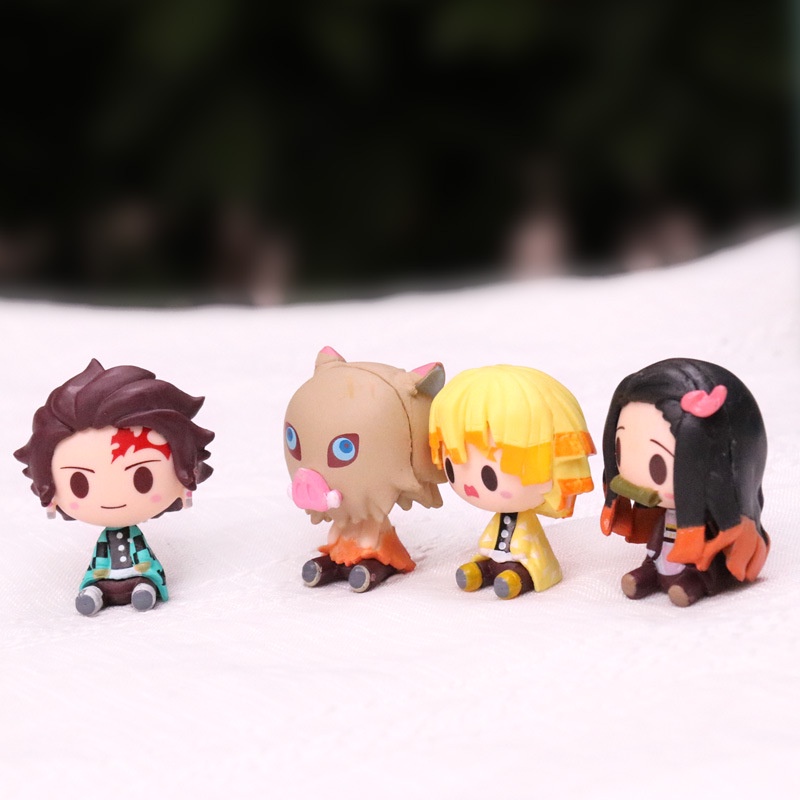 Demon Slayer Small Figure Yaiba Tanjiro Nezuko Zenitsu Inosuke Mini ...