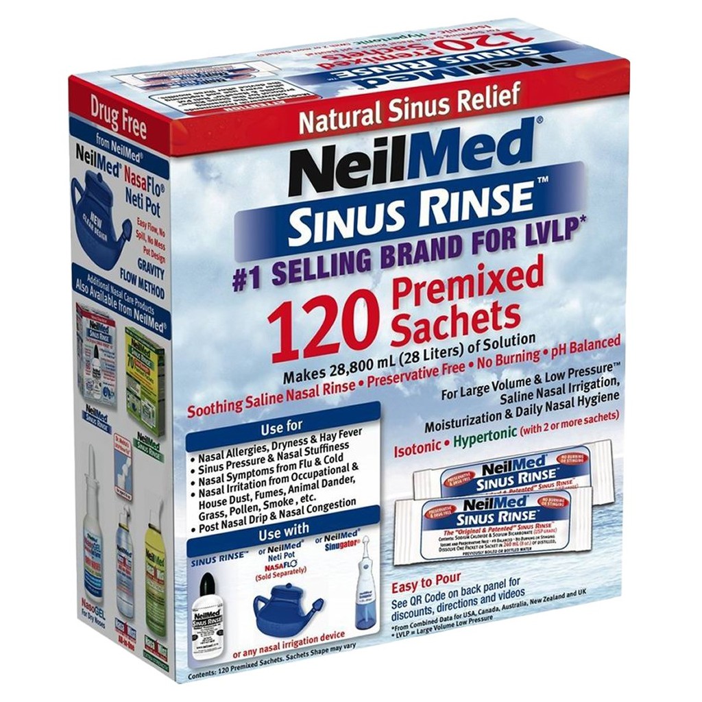 Neilmed Sinus Rinse Premixed Sachets 120s (Exp 07/2021) Shopee Malaysia
