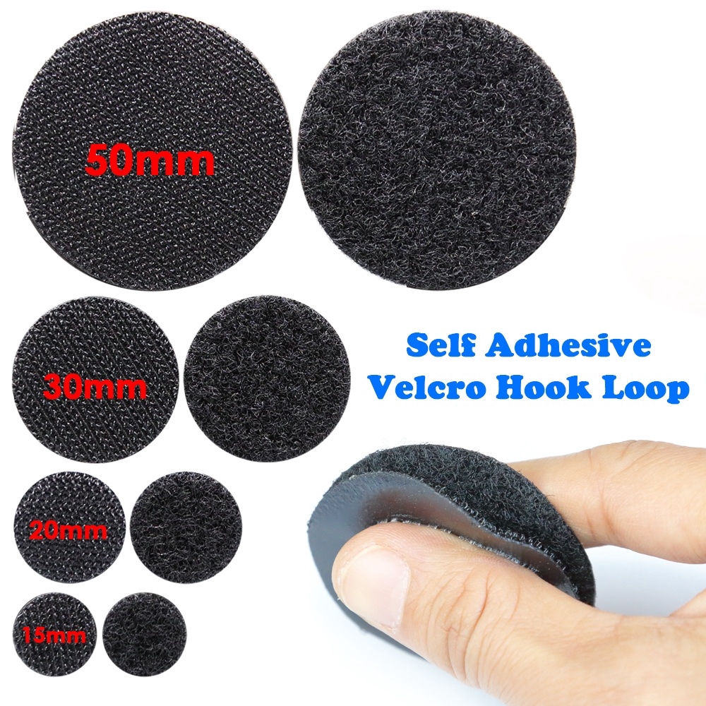 Magic Sticky Self Adhesive Velcro Dots Double Sided Tape Heavy Duty Hook And Loop Circles Velcro Sticky Pads Shopee Malaysia