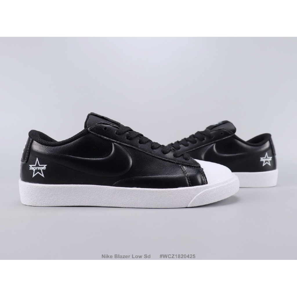 nike blazer low sd black