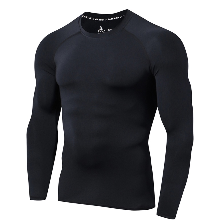 LAFROI Men's Long Sleeve Rush guard UPF 50+ Swimsuit Fit Compression ...