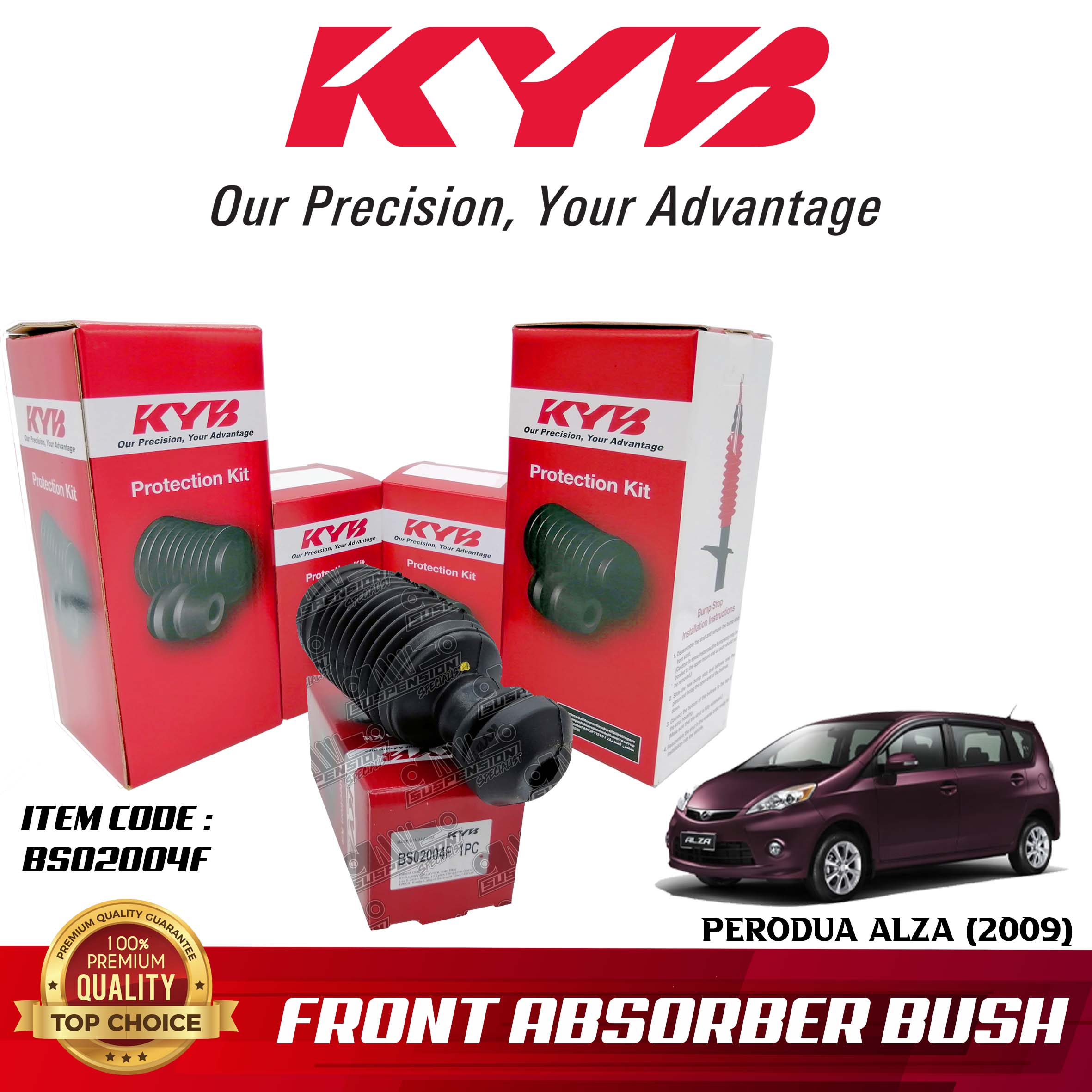 Perodua Alza 2009 Front Absorber Bush Original Kyb 1 Pair Shopee Malaysia