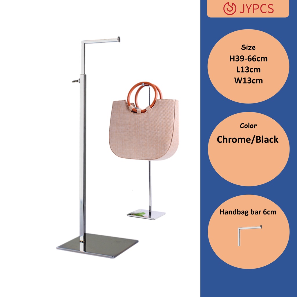 Handbag Display Stand Chrome/Black (Square Bar) Shopee Malaysia