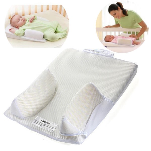 baby anti roll pillow safe