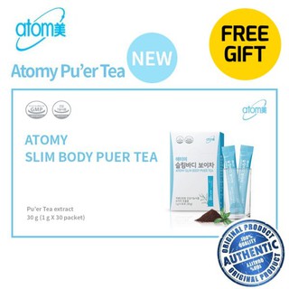 Atomy Slim Body Puer 1 Box Tea 1g X 30 Sticks Free