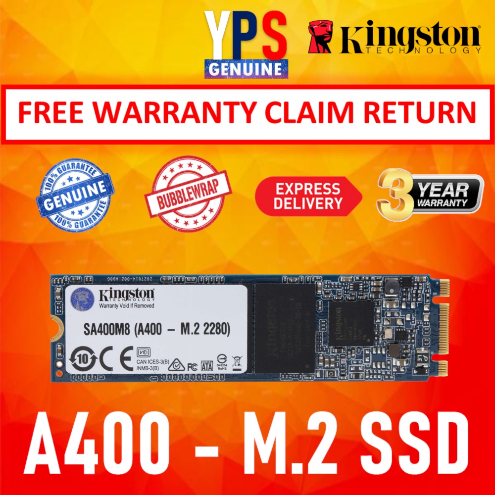 Kingston SSD A400 120GB/240GB/480GB SATA M.2 2280 Solid State Drive