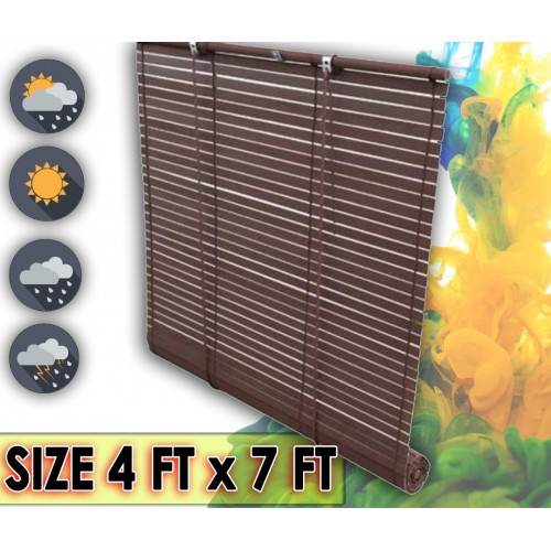 Bidai Kayu Wooden Blinds,Blind Wood Tahan Panas dan Hujan [ 4 x 7 Kaki
