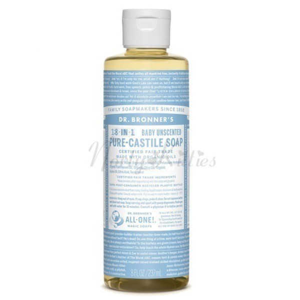 Dr Bronner's, Baby Mild Unscented Pure Castile Soap (59Ml, 237Ml) | Shopee  Malaysia