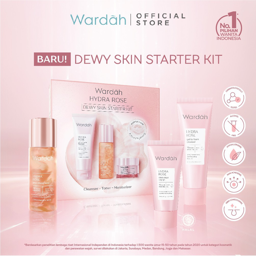 Buy Wardah HYDRA ROSE DEWY SKIN STARTER KIT  SeeTracker Malaysia