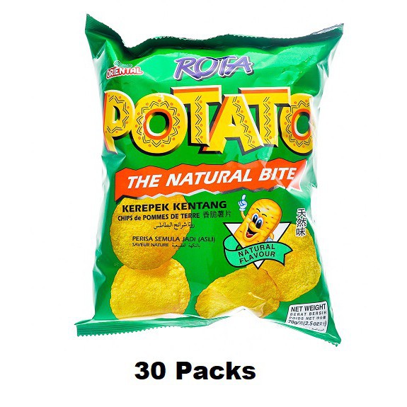 10 Packs Rota Potato Chips Original Flavour 15g Each HALAL (LOCAL READY
