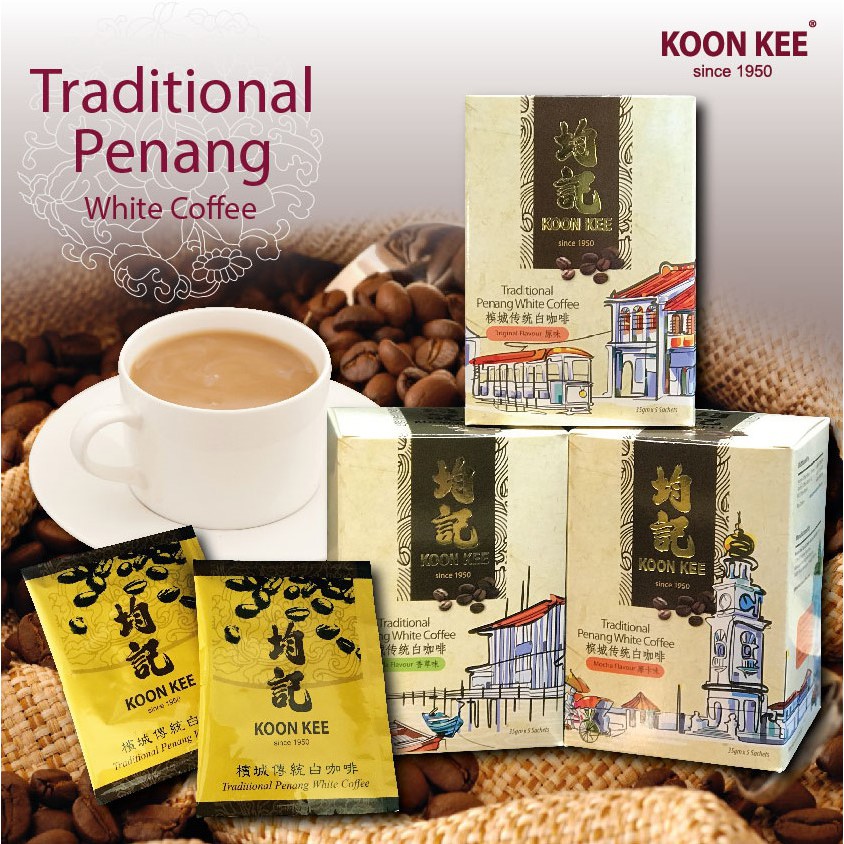 PENANG Coffee, Koon Kee Traditional Penang White Coffee - Combo Pack Original