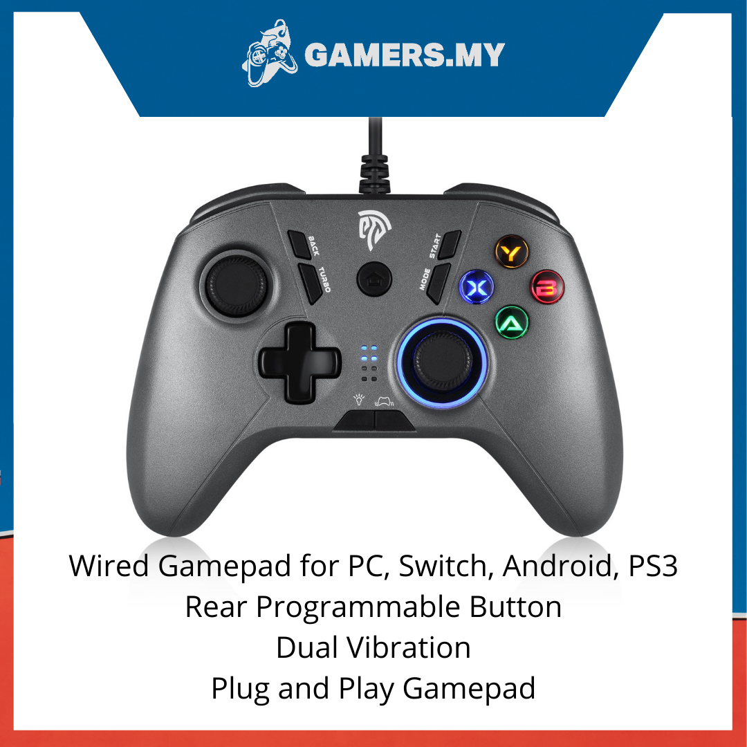 EasySMX SL-9111 Wired Gamepad Game Controller for Windows PC Android ...