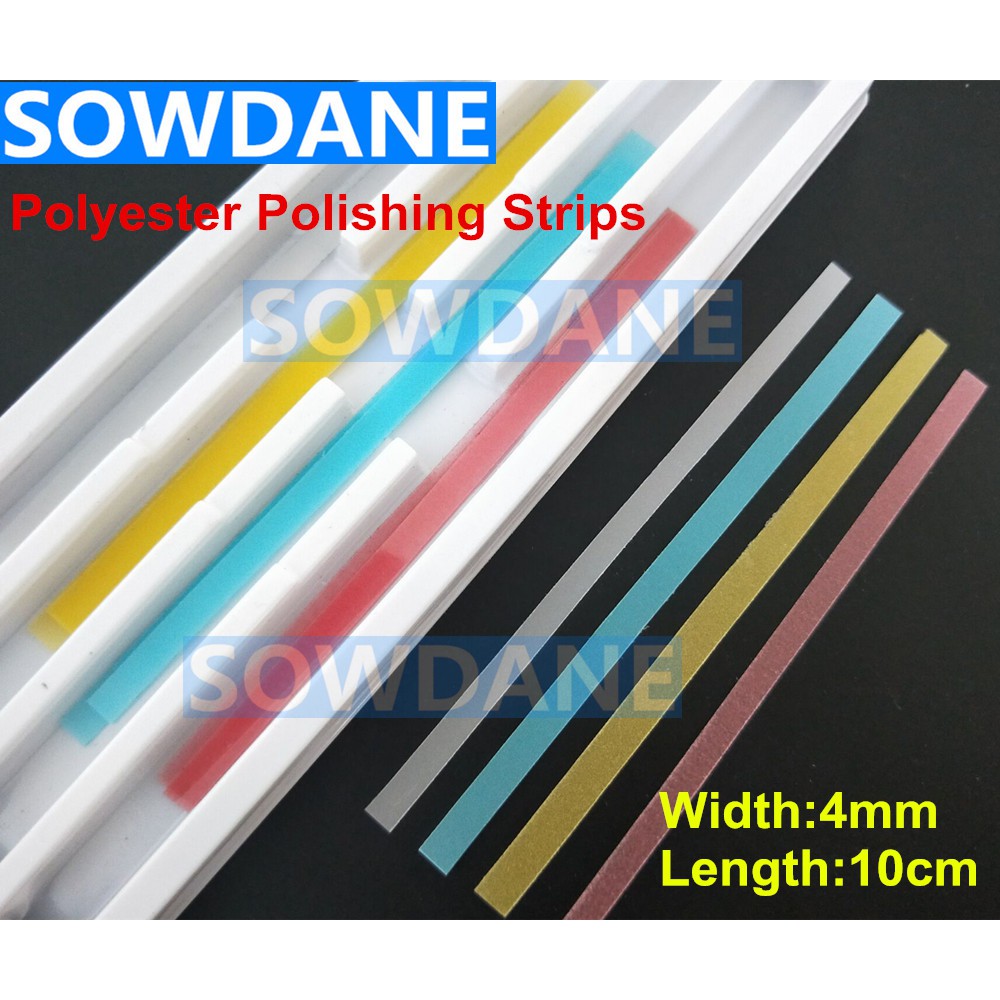 40PCS Dental Polyester Polishing Stick Strip Single polishing side