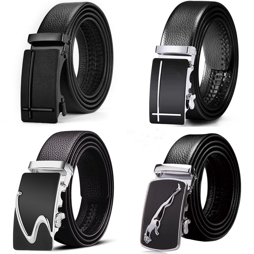 Ready Stock Malaysia Korea Premium High Quality Men Original Buckle Leather Belt V09