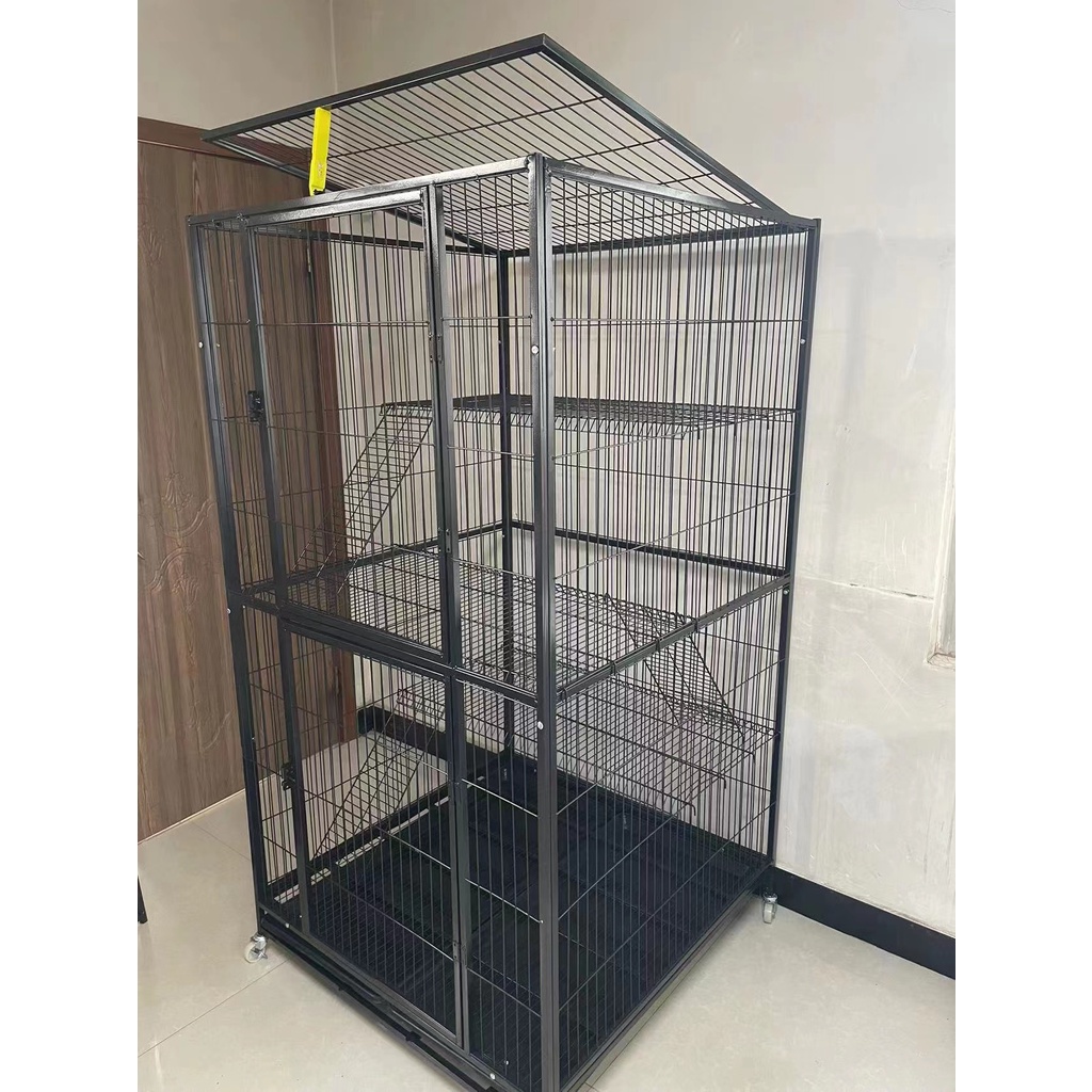 SANGKAR KUCING BESAR 3 TINGKAT SIZE 95 X95 X172 cm LARGE CAT CAGE 3 LEVEL STRONG IRON