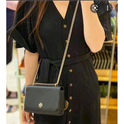 Tory Burch Women's Carter Adjustable Shoulder Bag Crossbody Black | Shopee  Malaysia