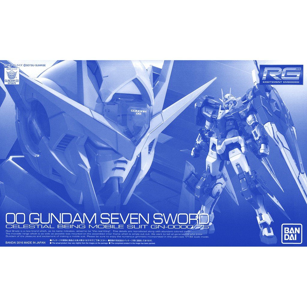 Bandai Pb Rg Gn 0000 7s 00 Gundam Seven Sword Shopee Malaysia