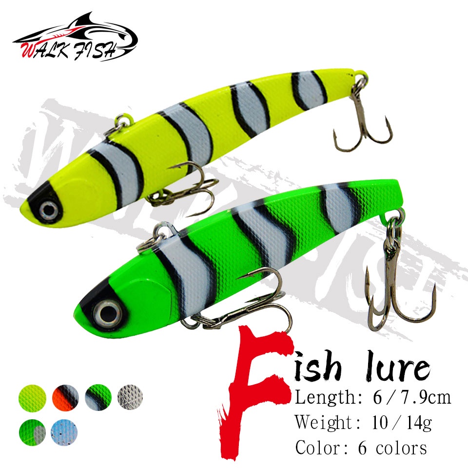 WALK FISH Artificial Sinking Vibration Fishing Lure (1 Pc x 10g/14g)