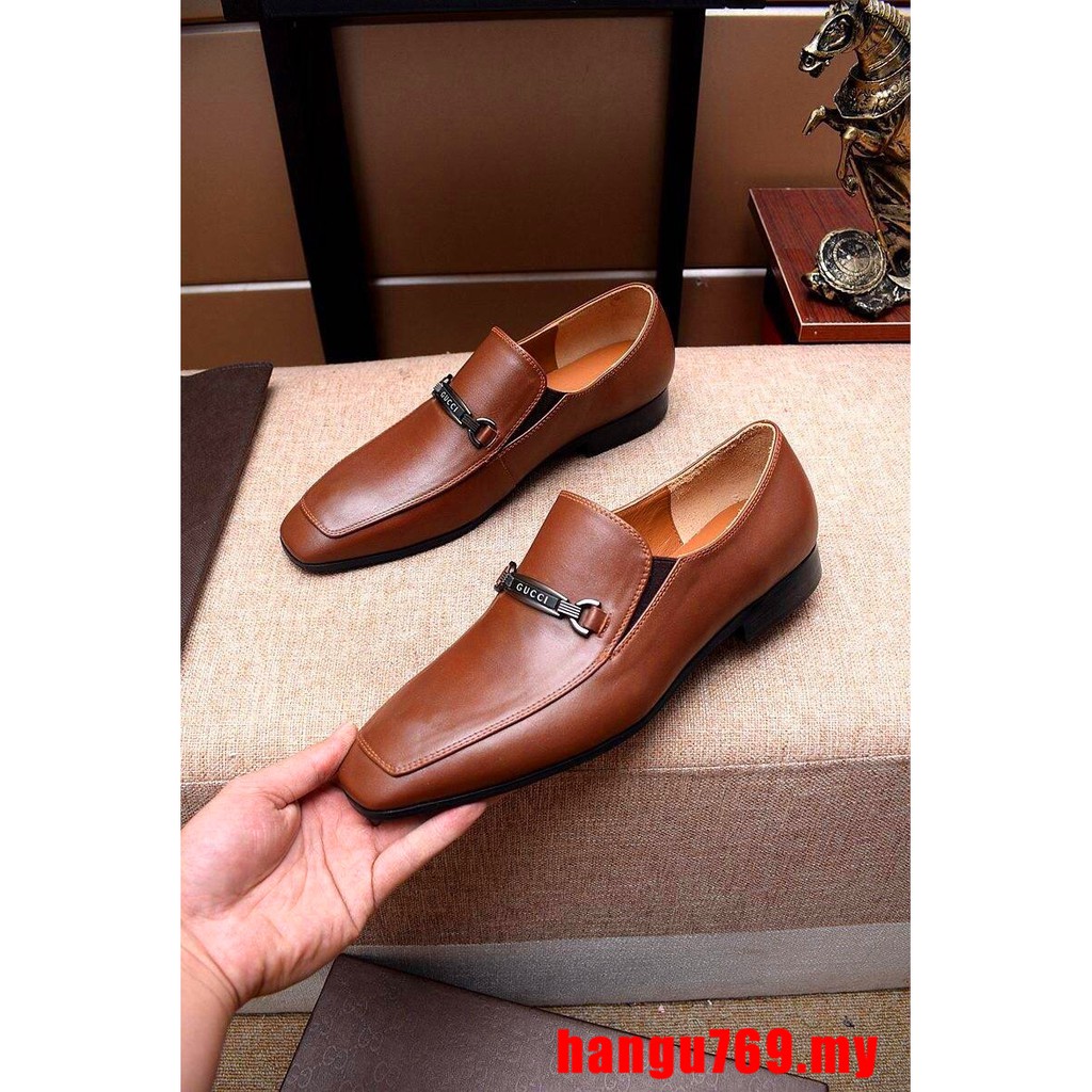 gucci brown formal shoes