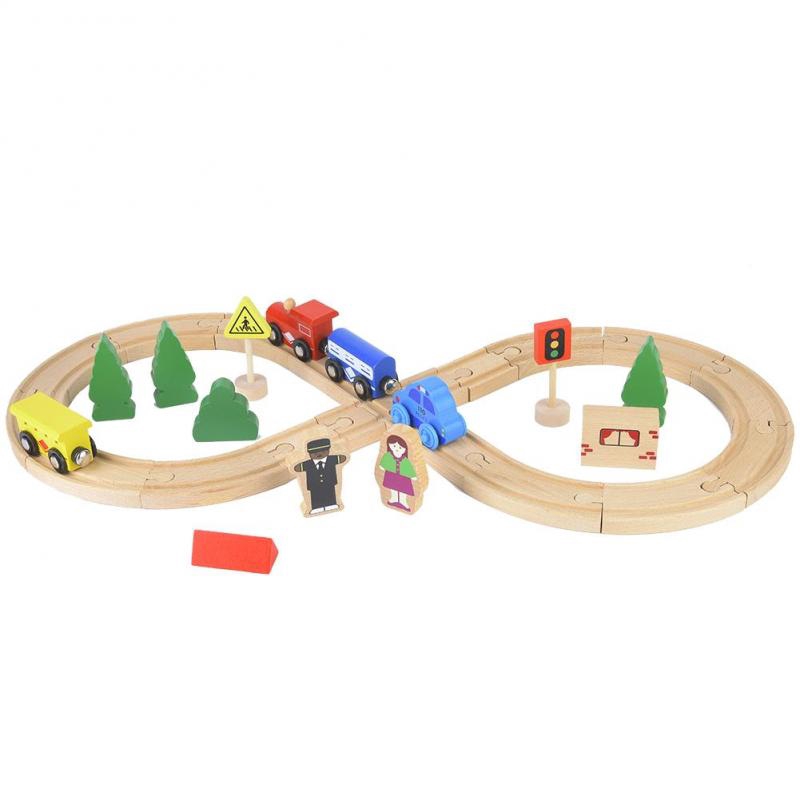 double ended wooden train track