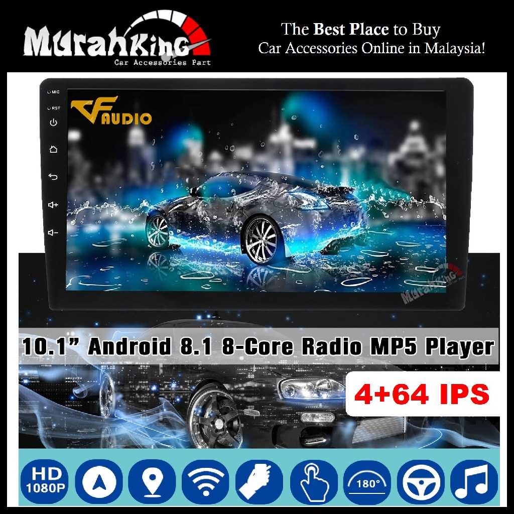 4gb Ram 64gb Ips Dsp Vf Audio Fly Series 9 10 Inch Android 8 1 Car Android Player With Gps Bluetooth Dsp 4g Player Shopee Malaysia