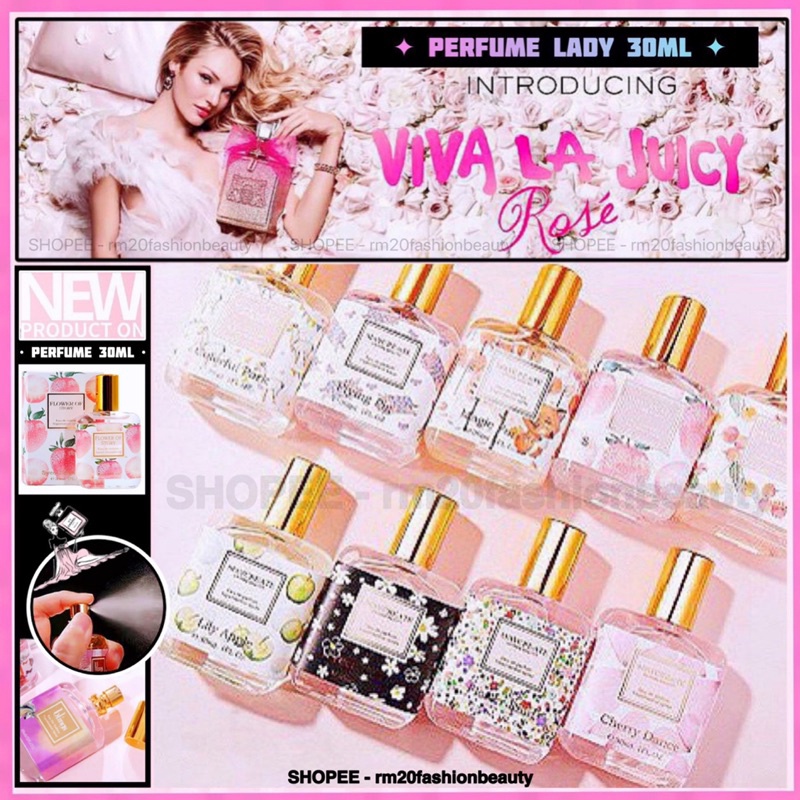 PERFUME • 30ml Spray Gift Set Beauty Street Flower Of Story Lady Fragrance For Him Her 香水 minyak wangi harga borong