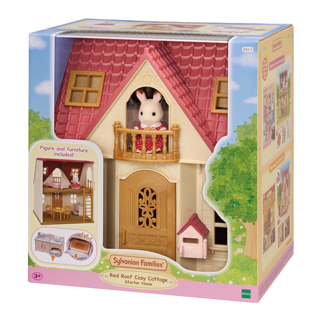 Sylvanian Families Red Roof Cosy Cottage Starter Home (New) 5567