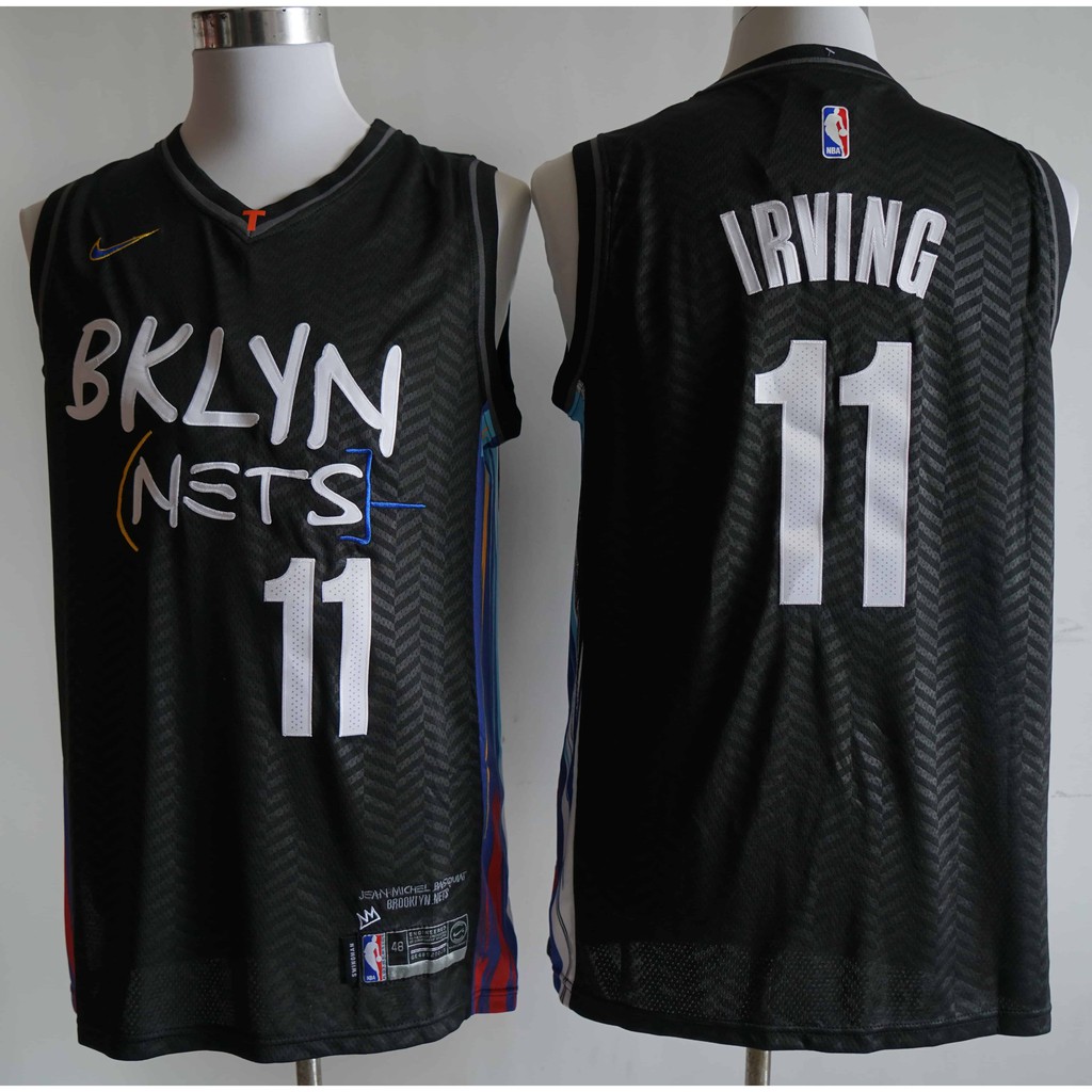 2020 2021 New Season Nba Brooklyn Nets 11 Kyrie Irving Graffiti City Version Black Basketball Jerseys Jersey Shopee Malaysia