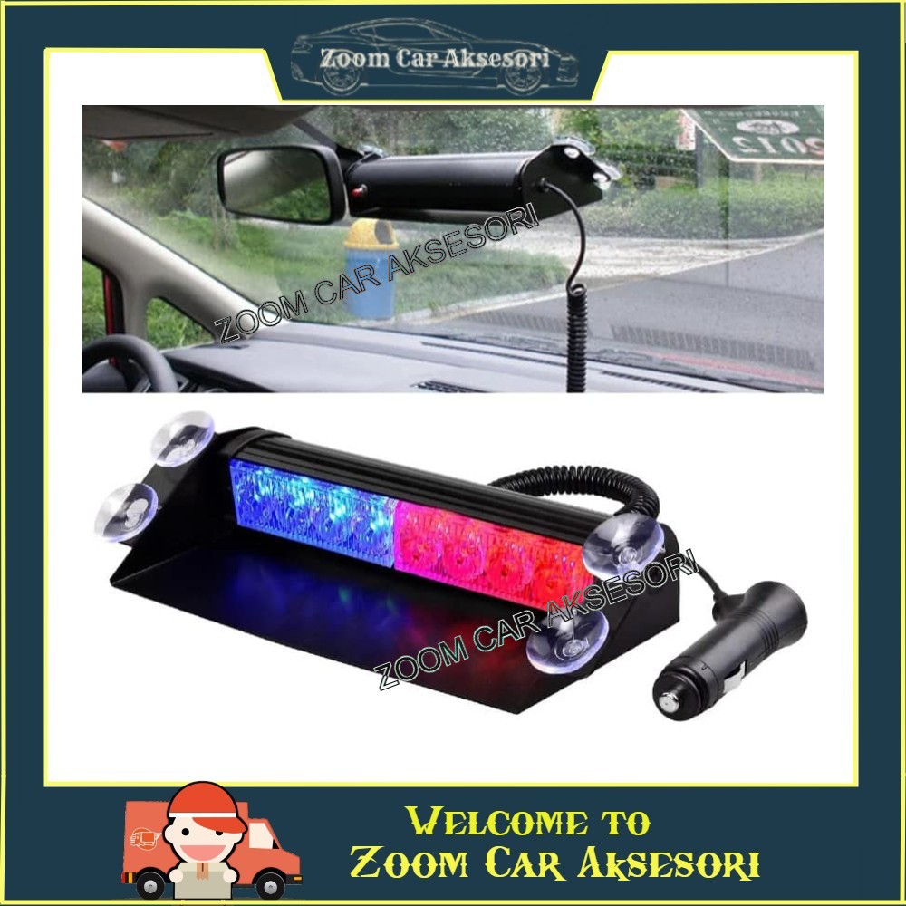 LED Flash Light Emergency Warning Car LED 8W Flash Light Lamp Strobe Police