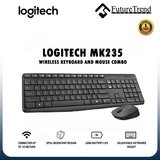 Logitech MK235 Wireless Keyboard And Mouse Combo | Shopee Malaysia