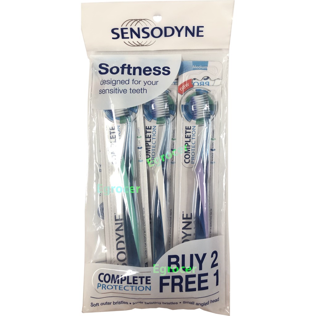 Sensodyne Complete Protection Toothbrush (Soft / Medium) Buy 2 Free 1