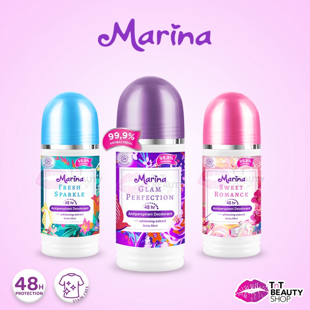 Marina Anti Perspirant Deodorant 50ml Fresh Sparkle Glam Perfection