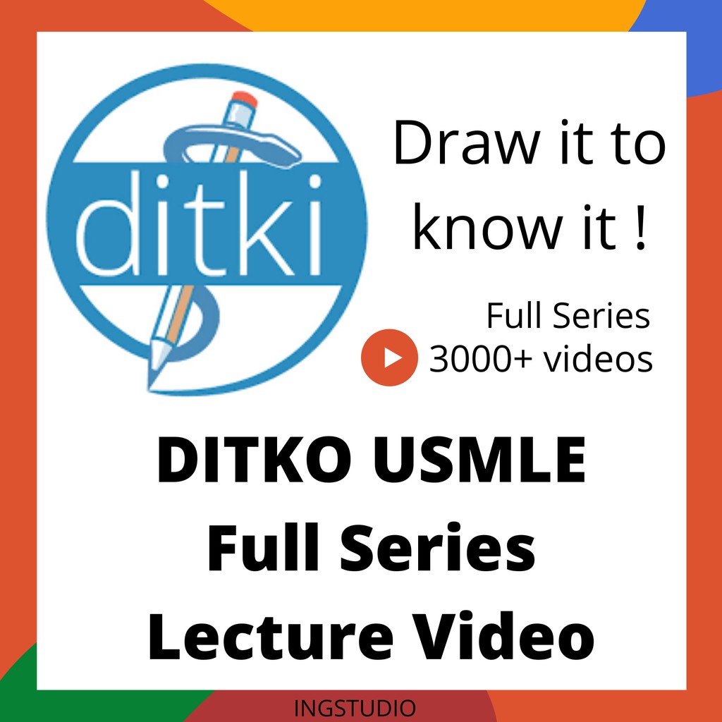 Draw it to know it DITKI USMLE Full Series Video | USMLE PLAB MBBS MD Medicine Exam Preparation